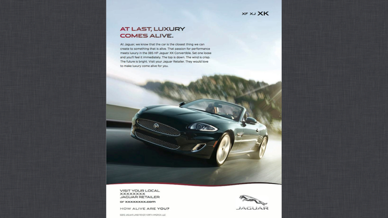 Illustration for article titled Jaguar Ads Are A Gallery For Fine Cars